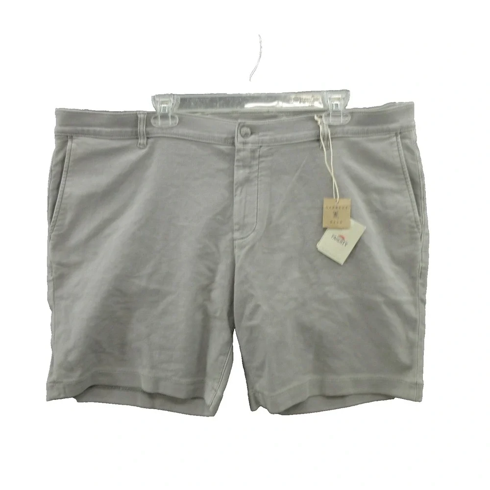 Faherty Men's Chino Shorts 42 Iron Cotton Blend Stretch Terry 7